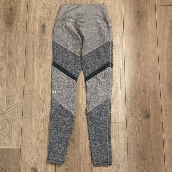 alo yoga Women's Sheila Alosoft High Waist Leggings Gray Black Brown Small - Picture 5 of 9